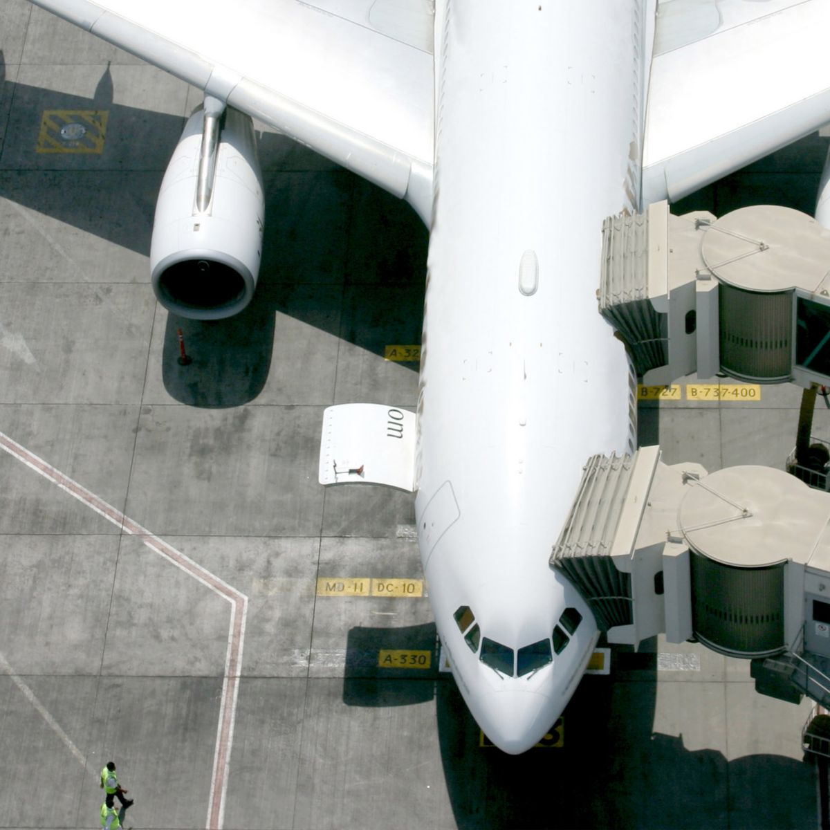 Airplane at gate