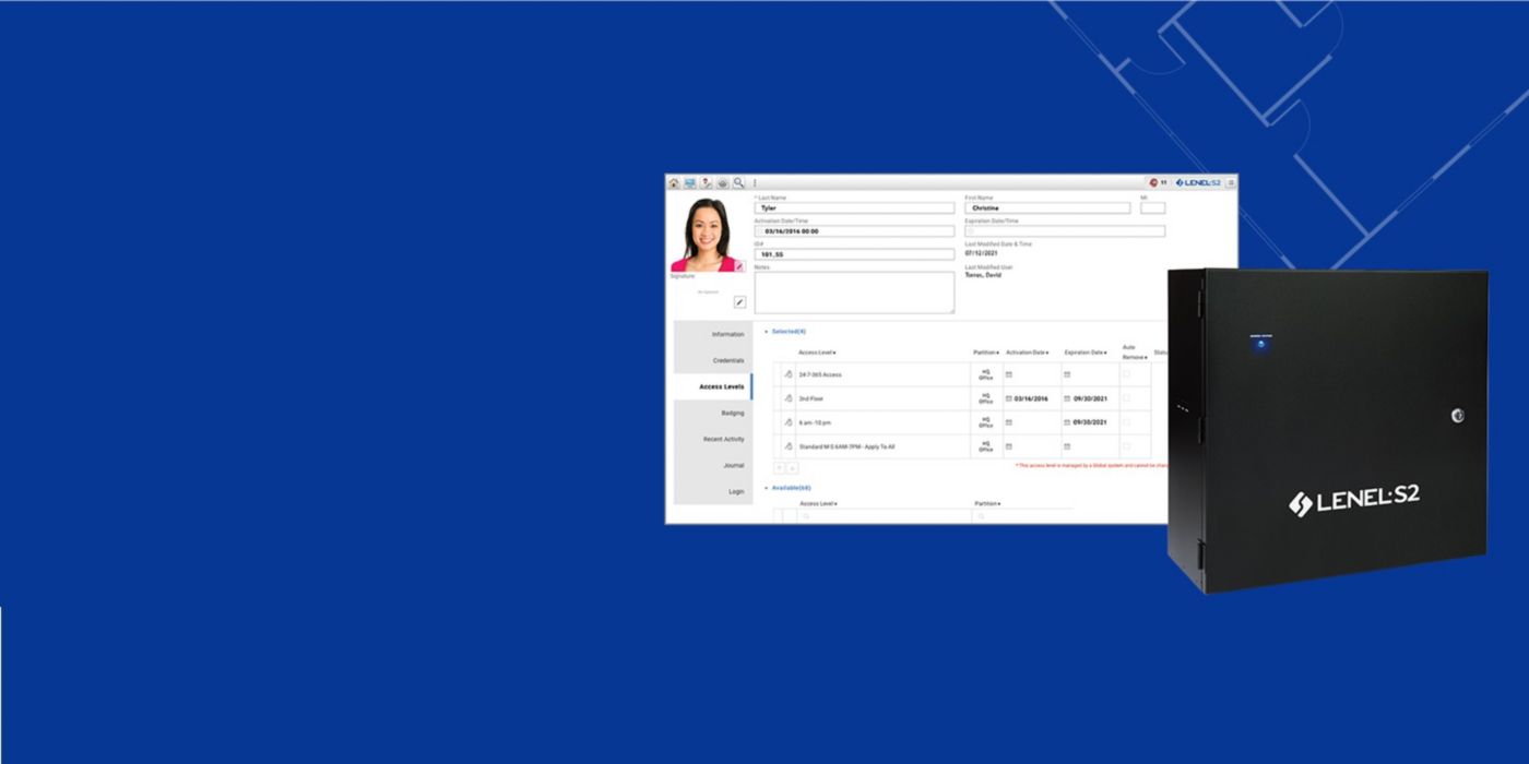 View the LENEL S2 access control system in action, showcasing a user identity management interface with personal details and device integration. Ideal for secure facility access and personnel verification.