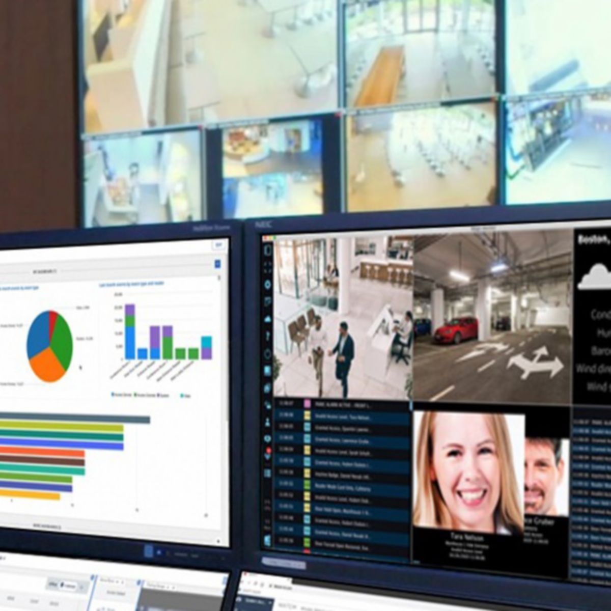 Security reviewing OnGuard 8.0 in security office
