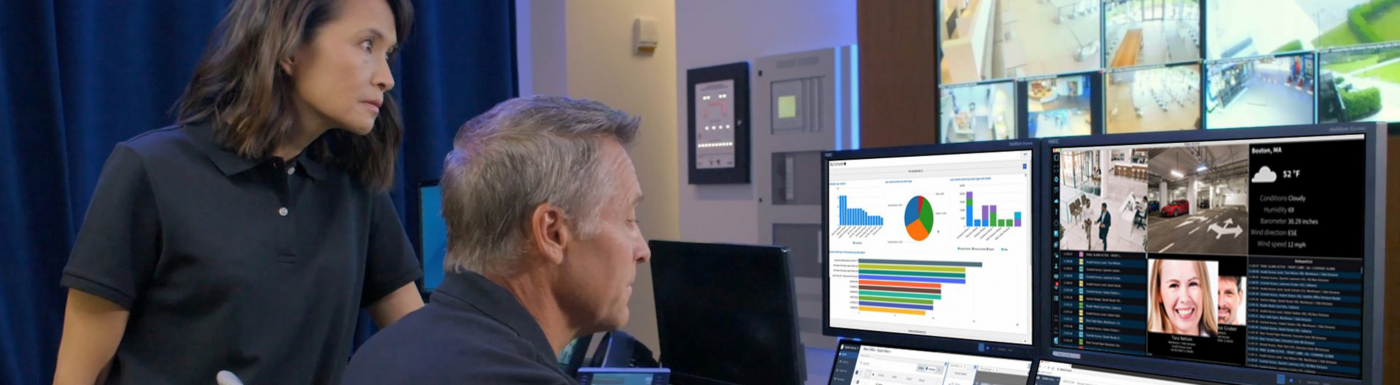 Security reviewing OnGuard 8.0 in security office