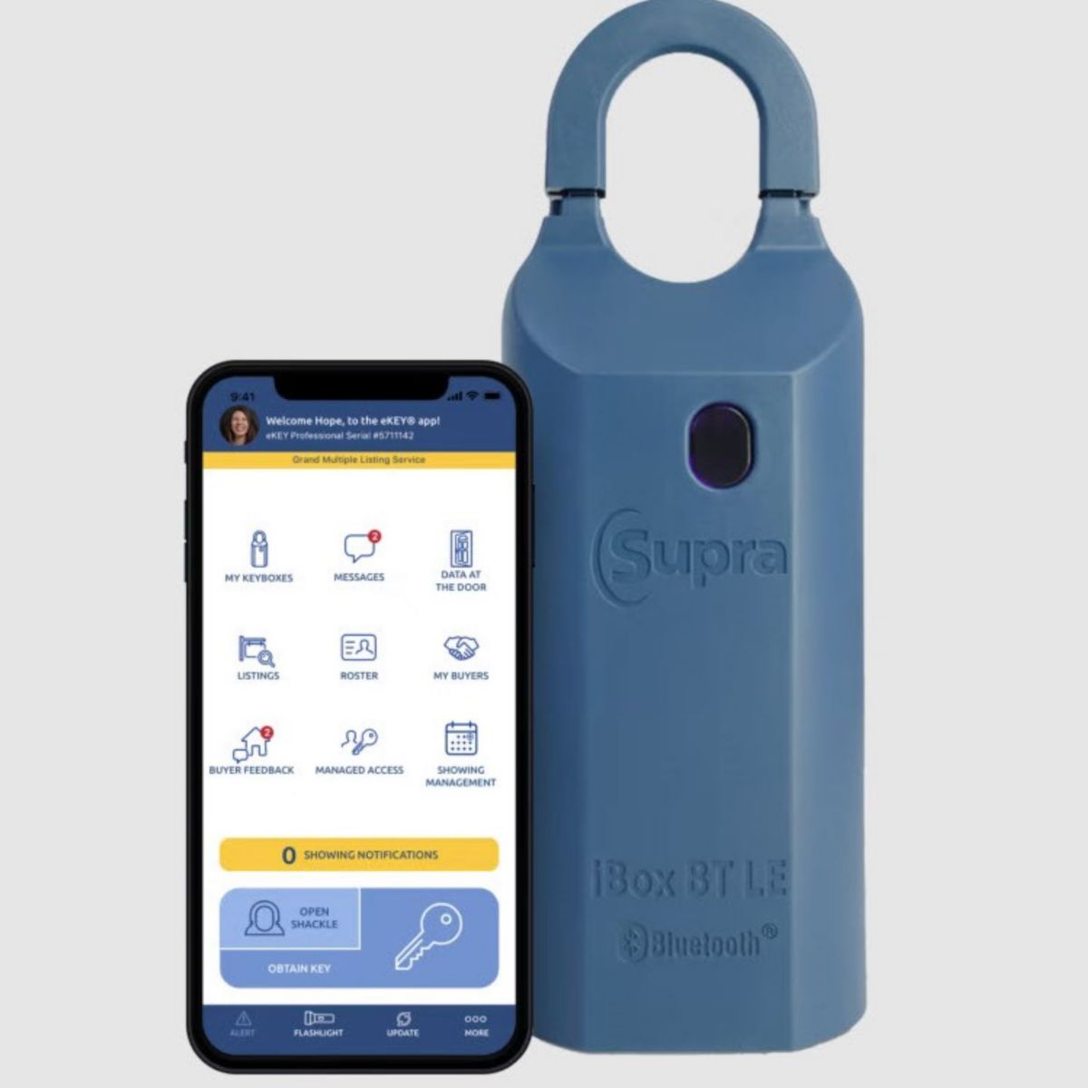 Supra ibox btle front with ekey app home