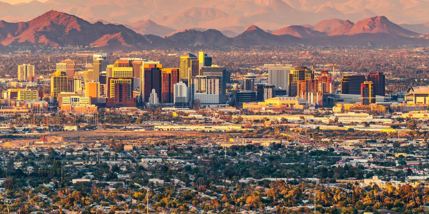 Phoenix, Arizona Skyline Aerial View