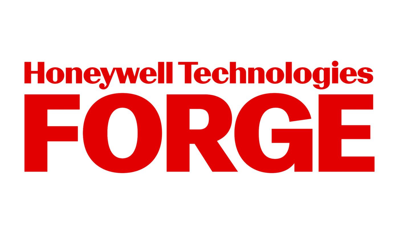 Red Honeywell Technologies Forge logo featuring the Honeywell Technologies wordmark above the large FORGE wordmark.