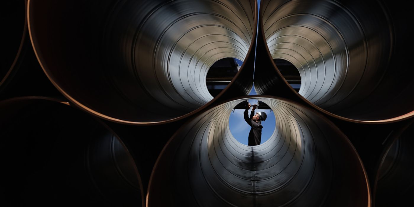 Industrial heat exchanger system designed to improve fuel efficiency and optimize thermal performance.