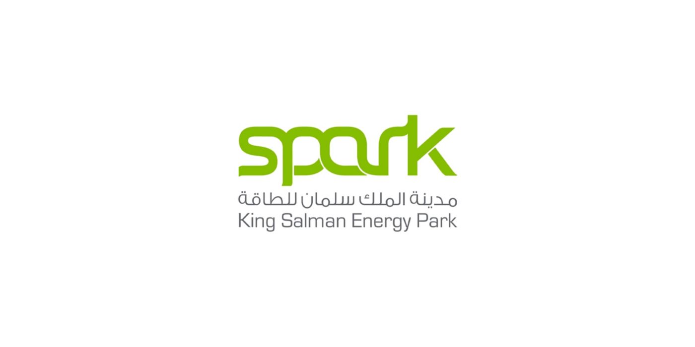 SPARK logo representing King Salman Energy Park with bilingual text and clean visual identity on a white background.
