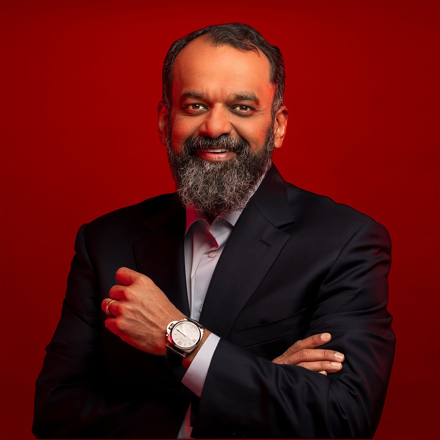 High-quality bio photo of Suresh Vankatarayalu in a formal business setting.